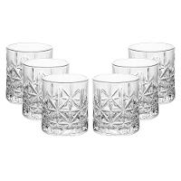 Conjunto 6 Copos Baixo Wolff Stella 300ml Vidro Transparente Elegante - 1