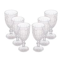 Conjunto 6 Taças Água Wolff Greek 320ml Vidro Sofisticada - 1