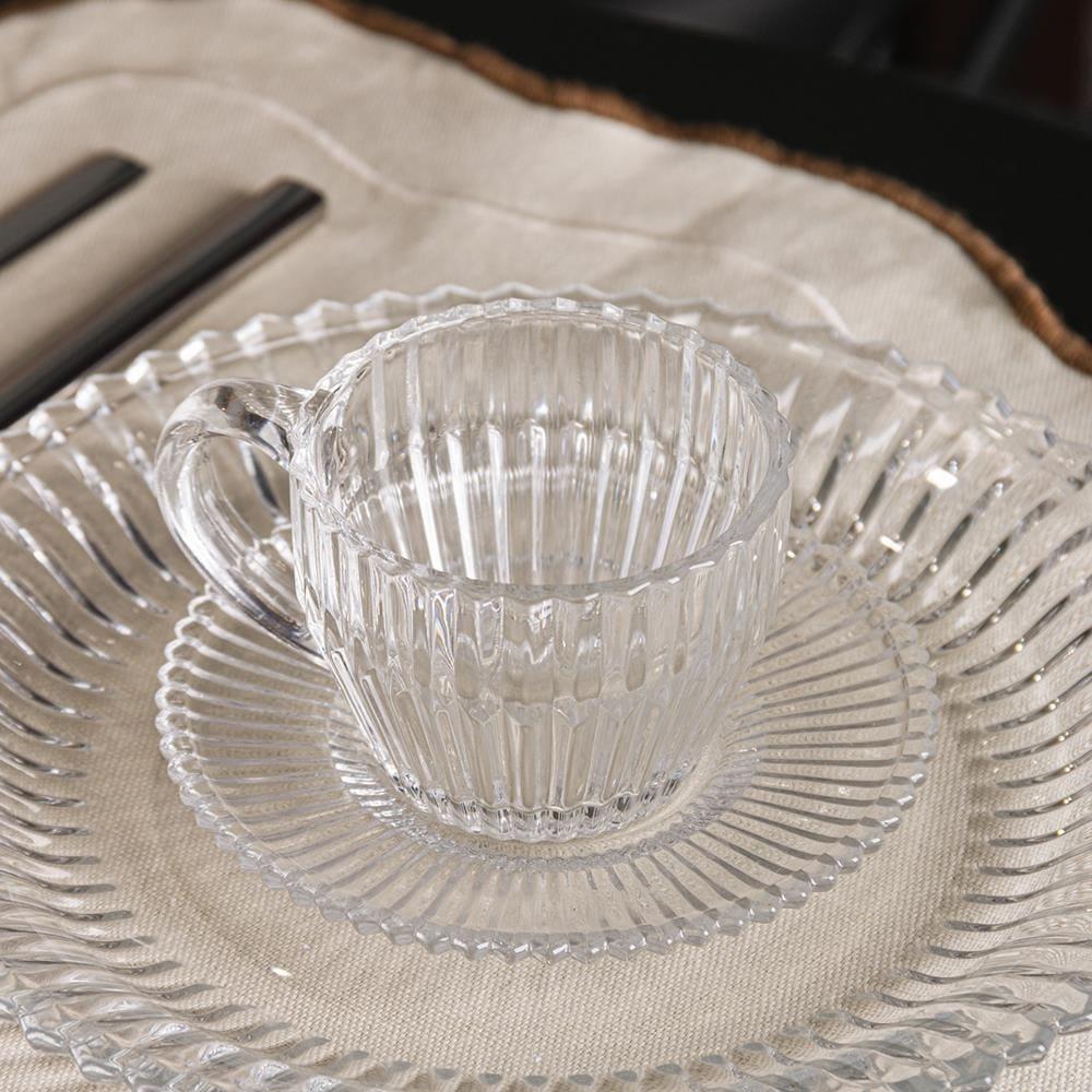 Conjunto 4 Xícaras de Café Wolff Império 110ml com Pires Cristal Design Clássico - 4