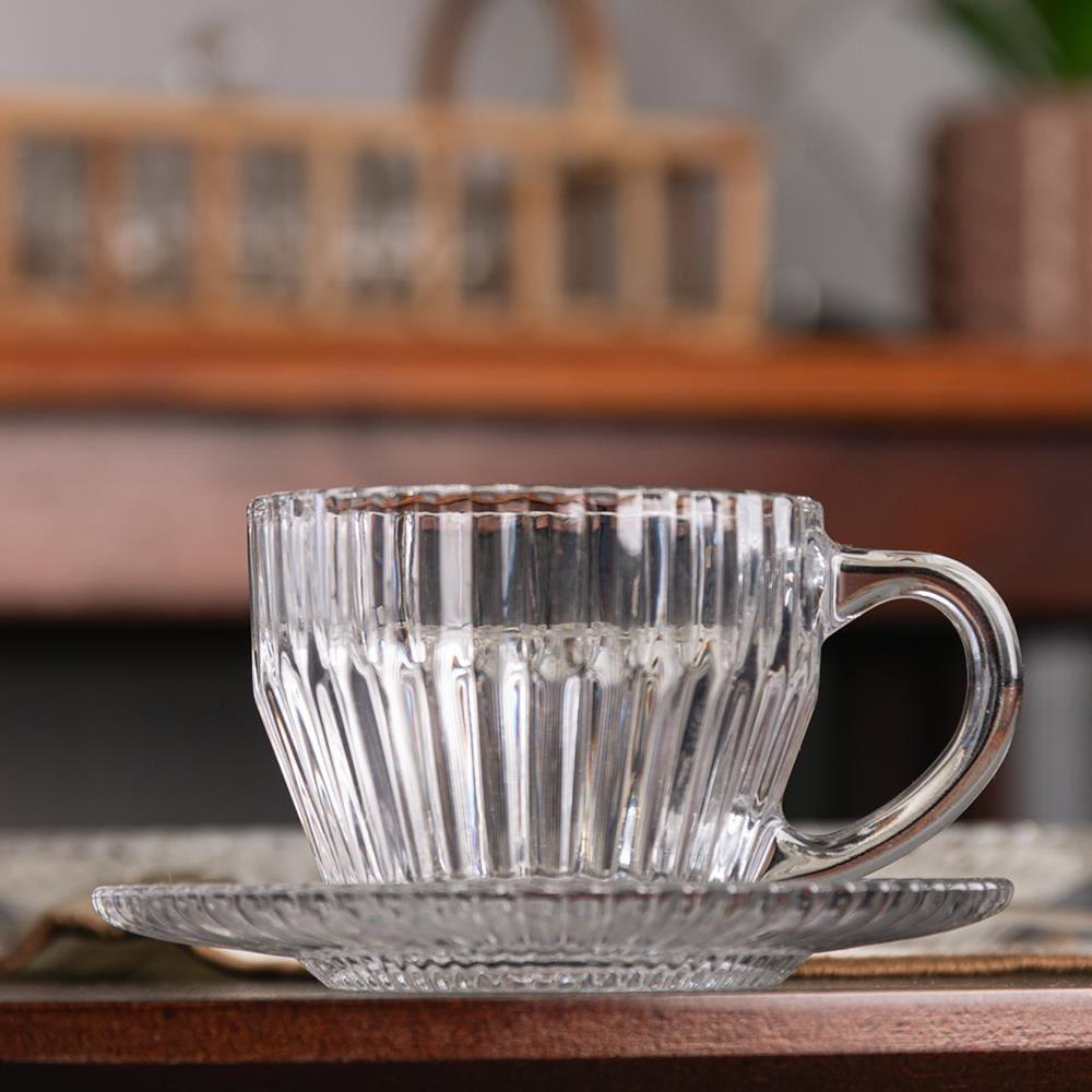 Conjunto 4 Xícaras de Café Wolff Império 110ml com Pires Cristal Design Clássico - 5