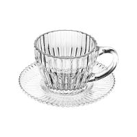 Conjunto 4 Xícaras de Café Wolff Império 110ml com Pires Cristal Design Clássico - 2