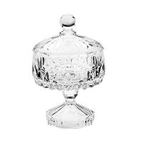 Potiche com Pé Wolff Louise Cristal 11x18cm Design Sofisticado - 1