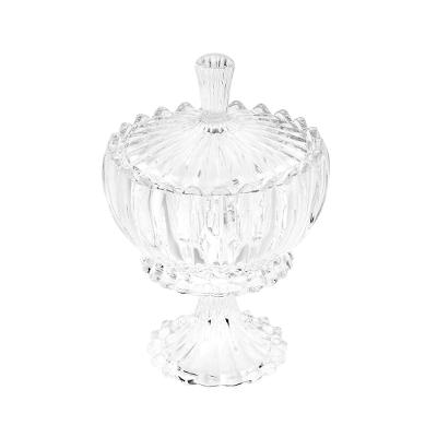 Potiche com Pé Wolff Geneva Cristal 17x25cm Acabamento Premium