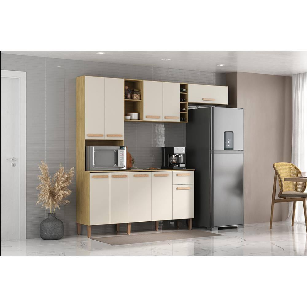 Cozinha Compacta Atualle Ravena 208cm 10 Portas 1 Gaveta MDP - 1
