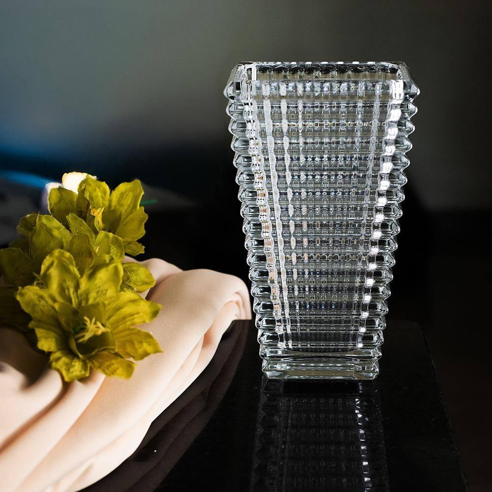 Vaso Wolff Maya Cristal 10,5x7,5x17,5cm Elegância Duradoura Design Suave - 5