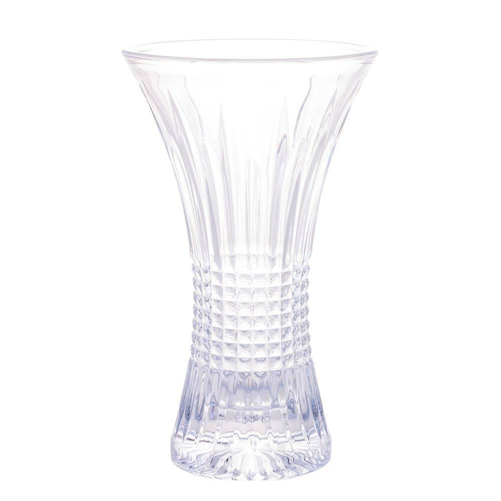 Vaso de Cristal Wolff Queen 24x14,5x14,5cm Design Elegante Alta Transparência - 2