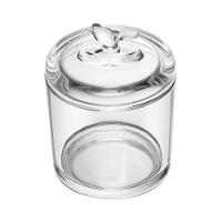 Pote de Cristal Ecológico Wolff 10,5x10,5x14,5cm Bird com Tampa em Alto-Relevo - 1