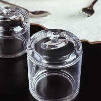 Pote de Cristal Ecológico Wolff 10,5x10,5x14,5cm Bird com Tampa em Alto-Relevo - 3