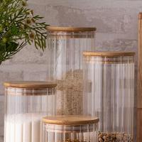 Porta Mantimento Wolff 1,3L Vidro Borossilicato Tampa Bambu - 7