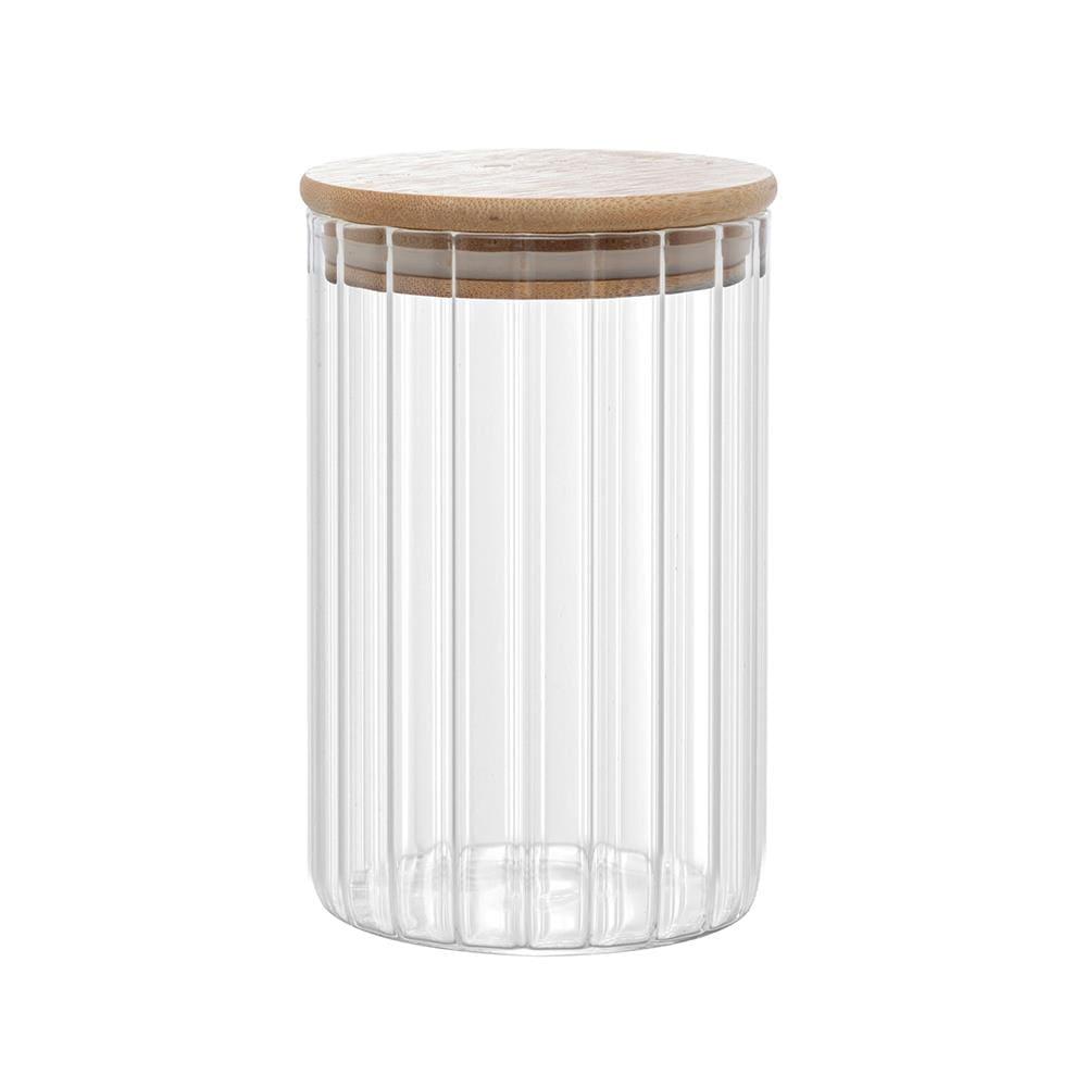 Porta Mantimento Wolff 700ml Vidro Borossilicato Tampa Bambu - 2