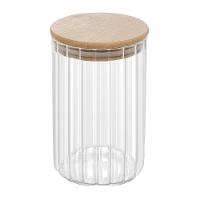 Porta Mantimento Wolff 700ml Vidro Borossilicato Tampa Bambu - 1