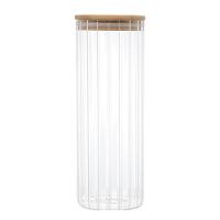 Porta Mantimento Wolff 1,1L Vidro Borossilicato Tampa Bambu - 3