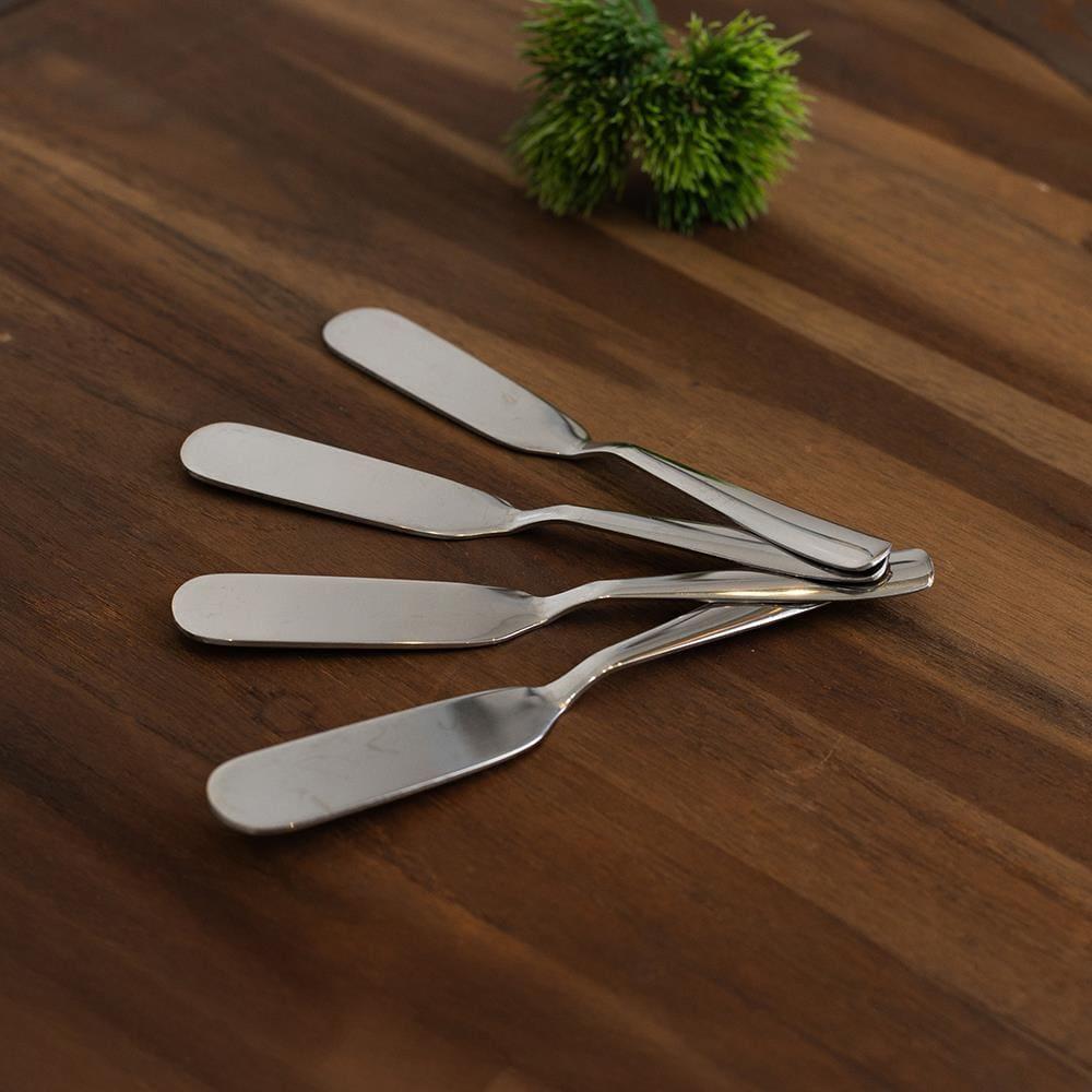 Conjunto 4 Espátulas Wolff Aço Inox Prata com Cabos Ergonômicos e Alta Durabilidade - 6