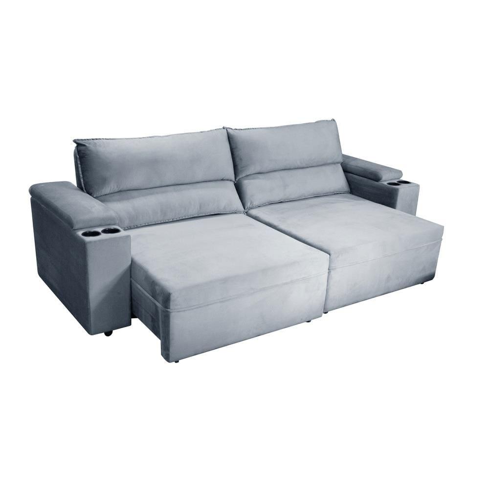 Sofá RBF Móveis Acapulco 4 Lugares Bipartido Retrátil Reclinável - 3