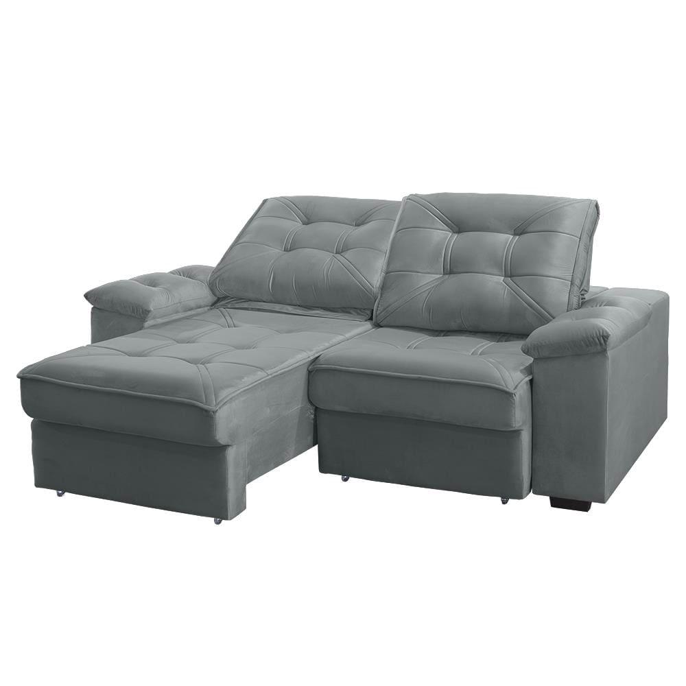 Sofá RBF Móveis Ypê 3 Lugares 212cm Retrátil Reclinável com Molas Ensacadas - 3