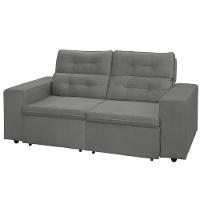 Sofá RBF Móveis Berlin 3 Lugares 202cm Retrátil Reclinável com Rodízios - 2