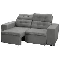 Sofá RBF Móveis Berlin 3 Lugares 202cm Retrátil Reclinável com Rodízios - 3