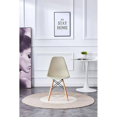 Cadeira Conthey Eiffel Design Eames Base Madeira Estrutura Metálica