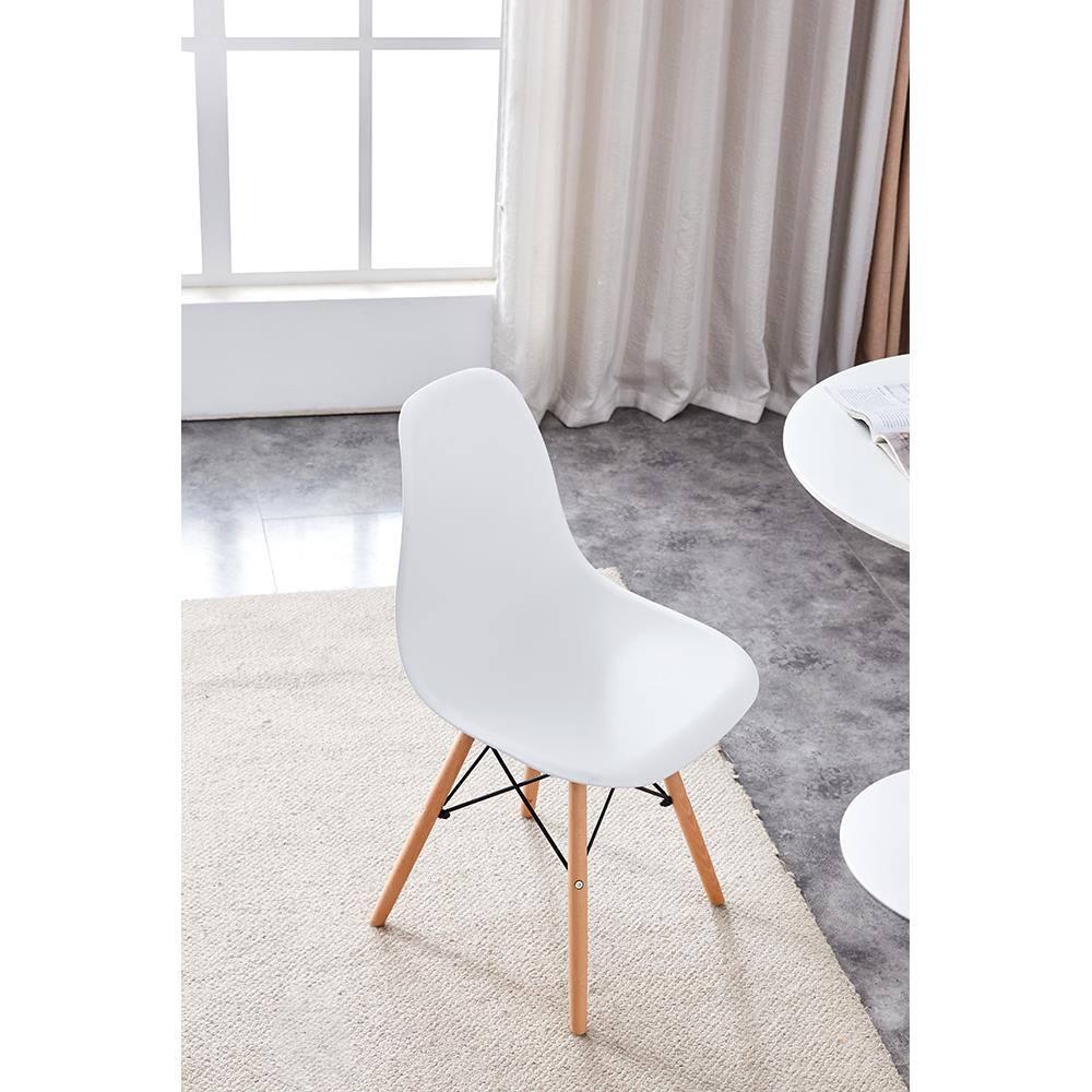 Cadeira Conthey Eiffel Design Eames Base Madeira Estrutura Metálica - 2