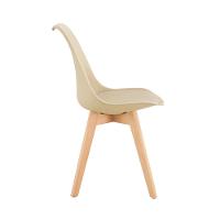 Cadeira Conthey Eames Leda Design Ergonômico Estofada Courino Base Madeira - 5