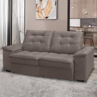 Sofá RBF Móveis Ypê 3 Lugares 192cm Retrátil Reclinável Rodízios - 1