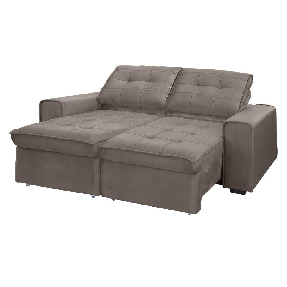 Sofá RBF Móveis Cedro 3 Lugares 212cm Retrátil Reclinável - 4