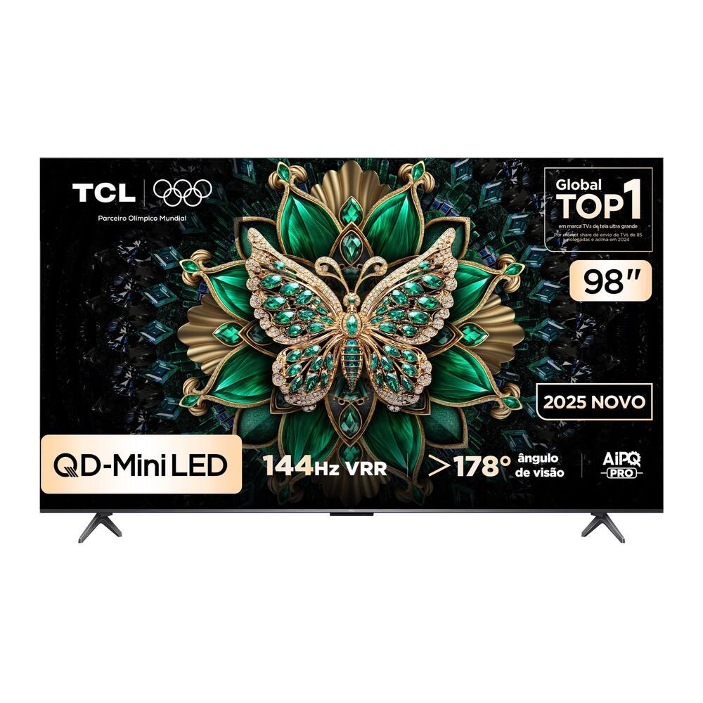 Smart TV 98” TCL 98C6K 4K QD-Mini LED Google TV 144Hz - 10