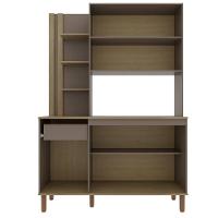 Cozinha Compacta Bartira Safira 135cm 5 Portas e 3 Prateleiras - 5