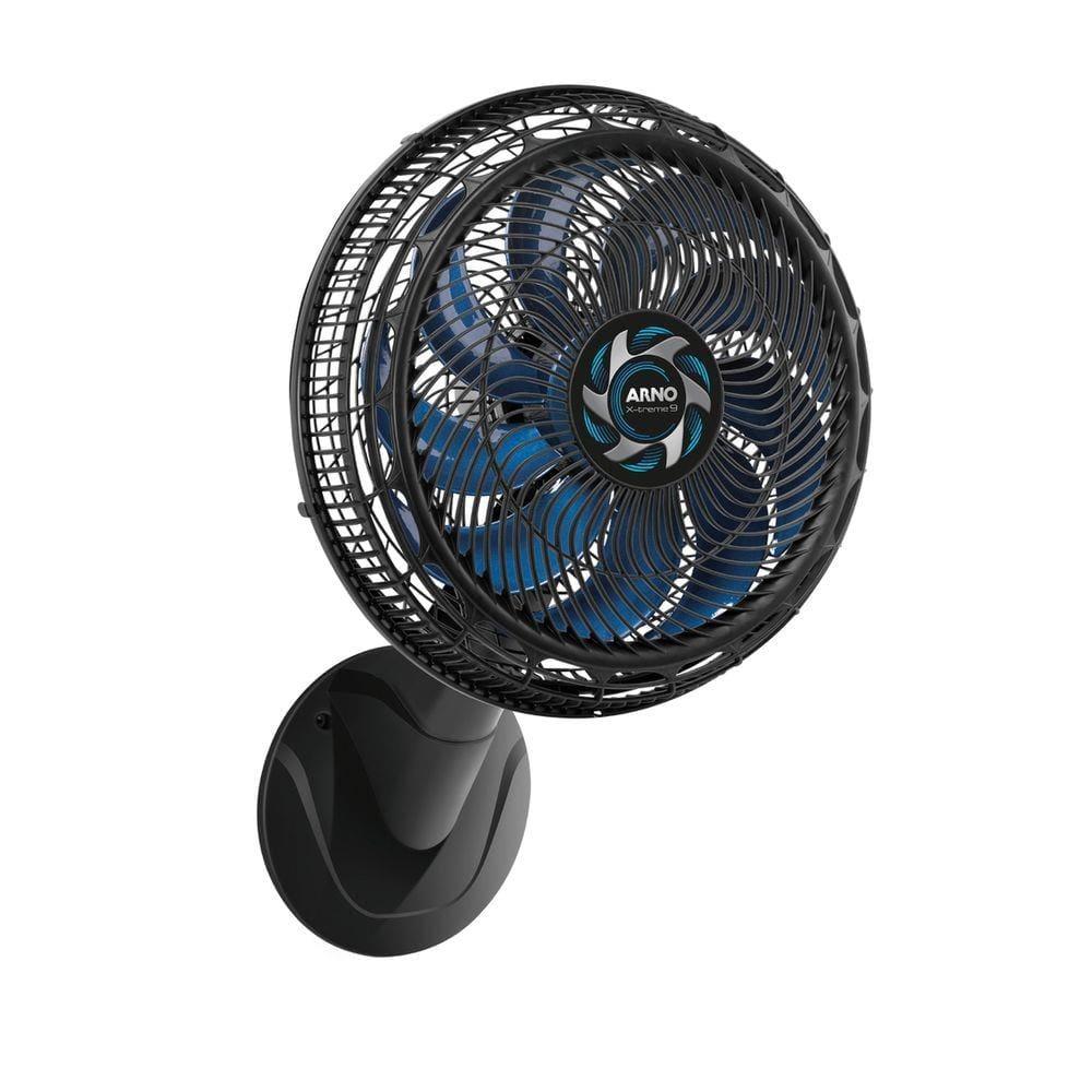 Ventilador de Parede Arno X-TREME VE9P 40cm 160W 9 Pás Silencioso Preto e Azul - 1