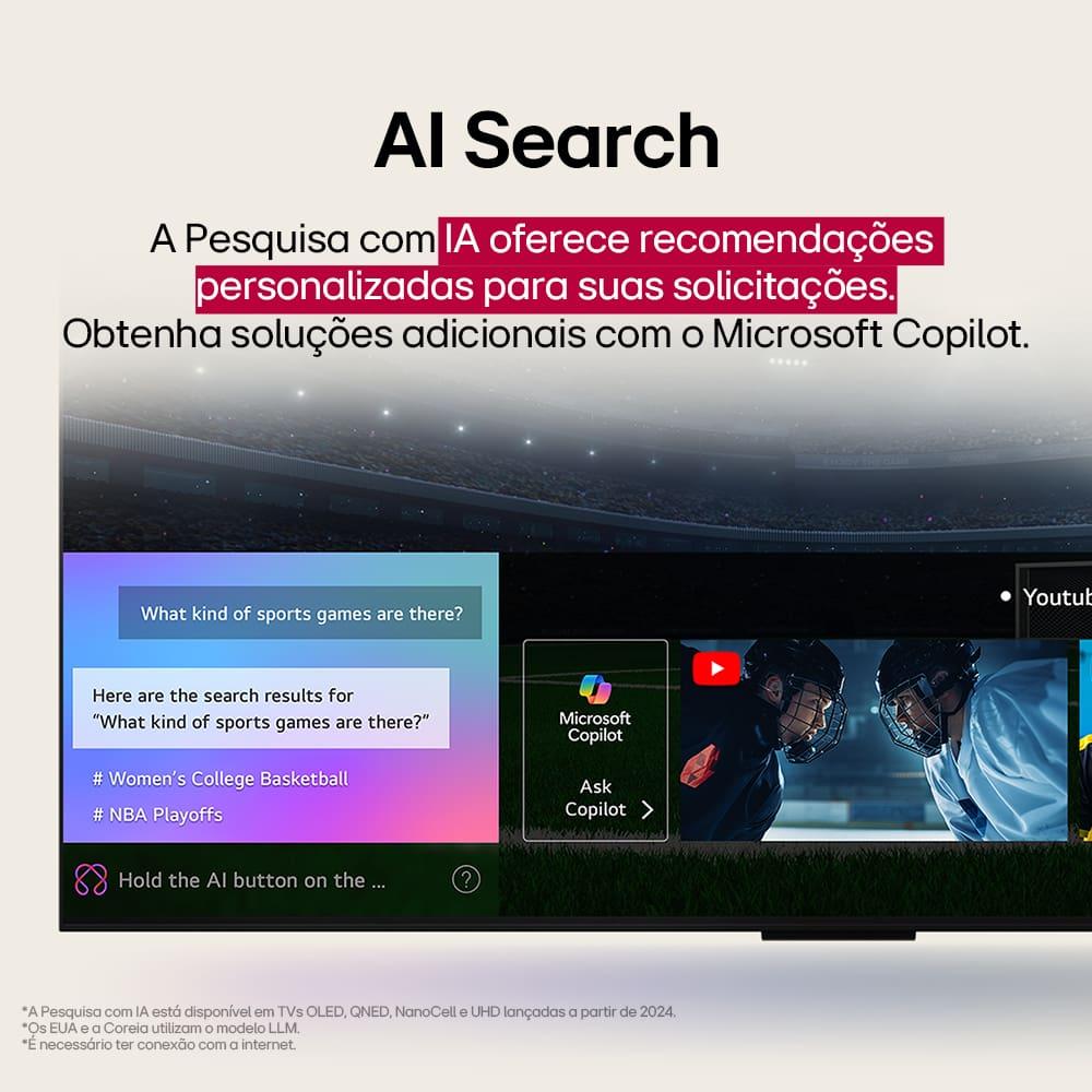 Smart TV 86” 4K LG UHD 86UA85 com Processador a7 AI Gen8 HDR10 WebOS 25 Charcoal Black - 9