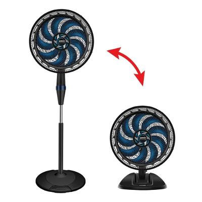 Ventilador Arno X-TREME 2 em 1 Mesa ou Coluna VE9M 40cm 160W Silencioso Preto e Azul