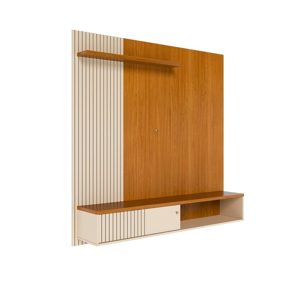 Painel Suspenso para TV Madetec Aurora 160cm Ripado Porta Deslizante - 2