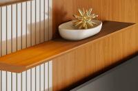 Painel Suspenso para TV Madetec Aurora 160cm Ripado Porta Deslizante - 3