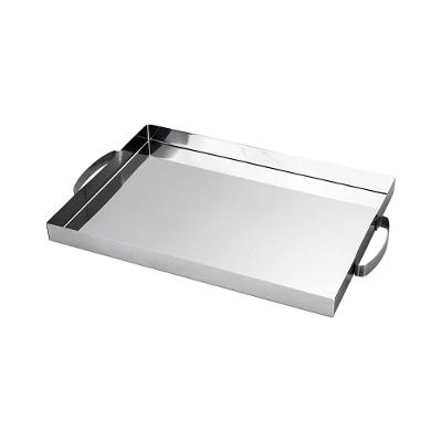 Bandeja Retangular Brinox Bergen Premium 3x28x45cm Aço Inox