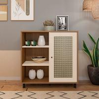 Buffet Artely Móveis Charlote 80x80cm 1 Porta Reversível 3 Nichos Cinamomo Off White - 1