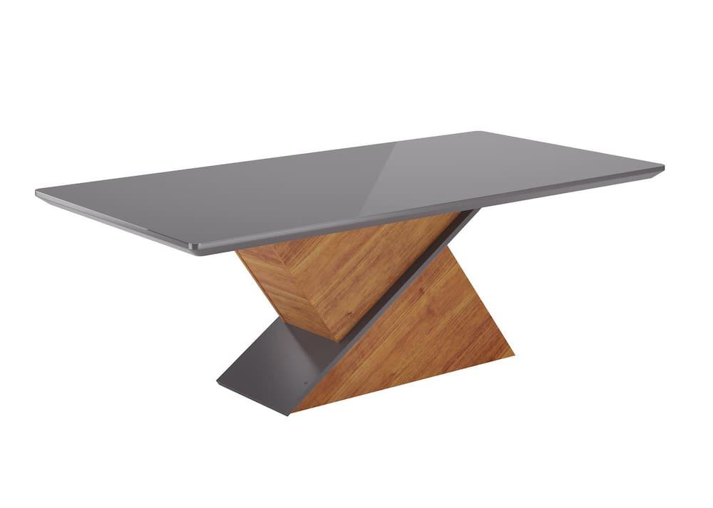 Conjunto Mesa de Jantar Viero Atlantis 200x90cm 8 Cadeiras Estofadas Tampo de Vidro Revestimento em Veludo - 3