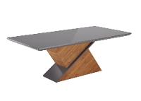 Conjunto Mesa de Jantar Viero Atlantis 200x90cm 8 Cadeiras Estofadas Tampo de Vidro Revestimento em Veludo - 3