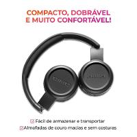 Headphone AIWA HP-03 Bluetooth 100h de Bateria IPX4 Preto - 7