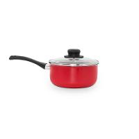 Panela Multiflon Gourmet 20cm 2,7L Antiaderente com Tampa de Vidro Vermelha - 2