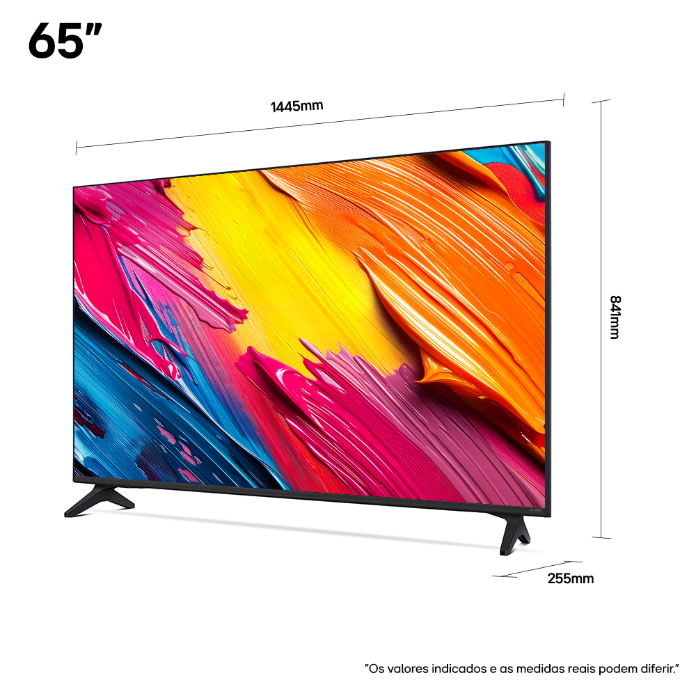 Smart TV 65” LG 4K QNED 65QNED70ASA Color Processador a7 AI WebOS 25 - 7