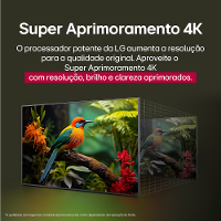 Smart TV 65” LG 4K QNED 65QNED70ASA Color Processador a7 AI WebOS 25 - 10