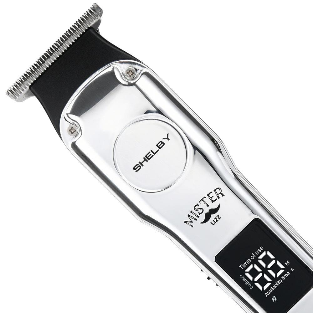 Máquina de Acabamento Profissional Mister Lizz Shelby 7000 RPM Lâmina Inox 5 Pentes Display Digital Prata - 2