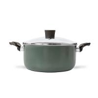 Caçarola Multiflon Ekó 22cm Antiaderente Tampa Vidro Verde - 2