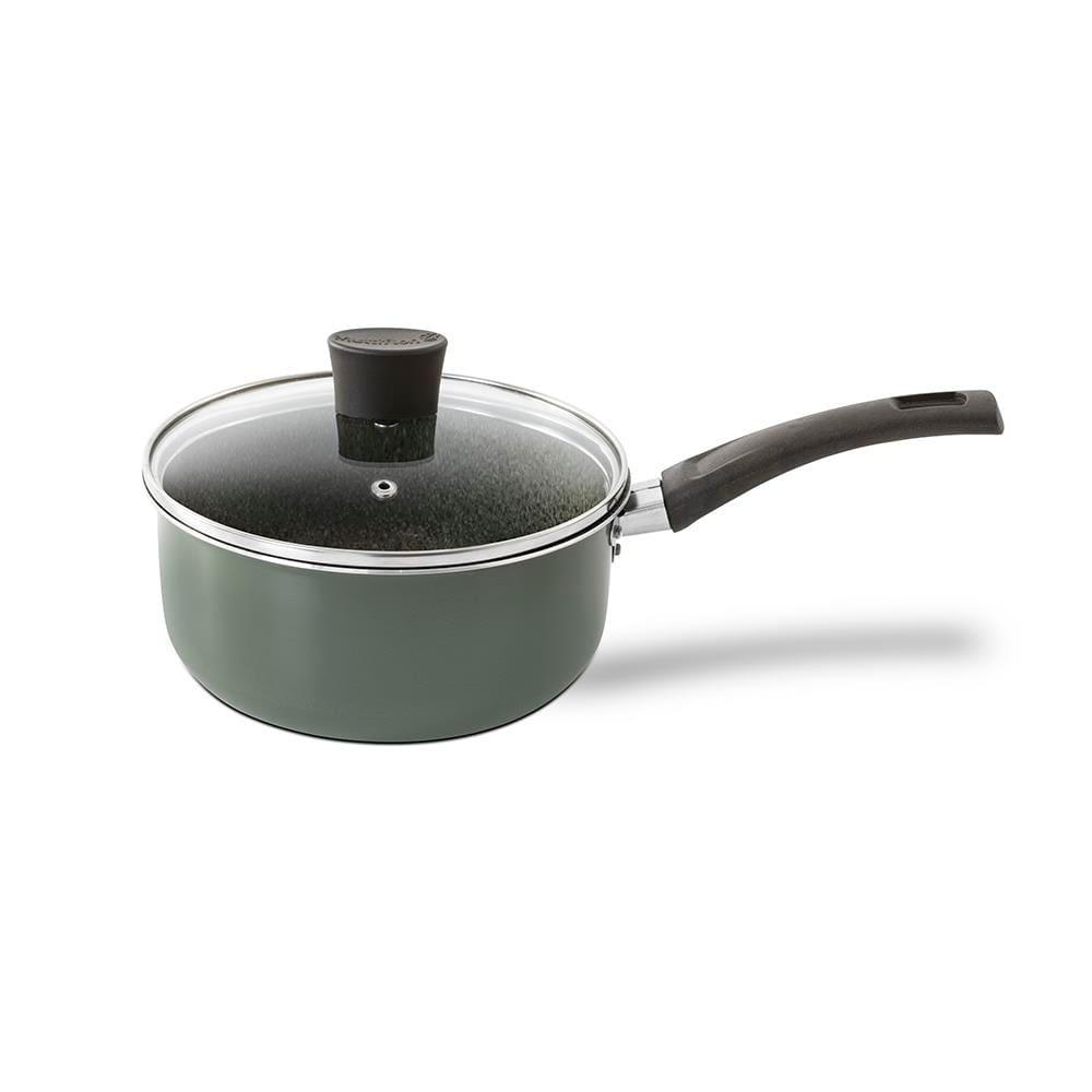 Panela Multiflon Ekó 18cm Antiaderente Tampa de Vidro Verde - 1