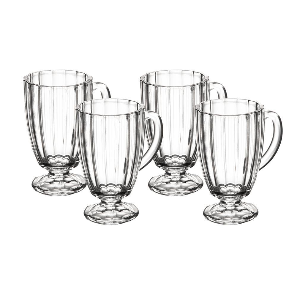 Conjunto 4 Taças para Cappuccino Wolff Classic 160ml Vidro com Design Transparente e Elegante - 1