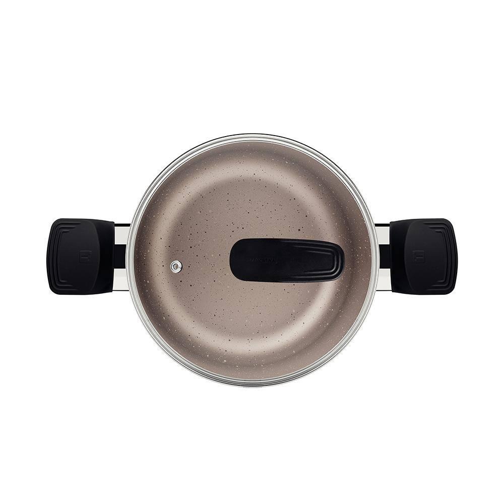 Caçarola Tramontina Milazzo 20cm Alumínio Antiaderente Starflon Max Soft-touch Amêndoa - 3
