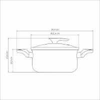 Caçarola Tramontina Milazzo 20cm Alumínio Antiaderente Starflon Max Soft-touch Amêndoa - 8