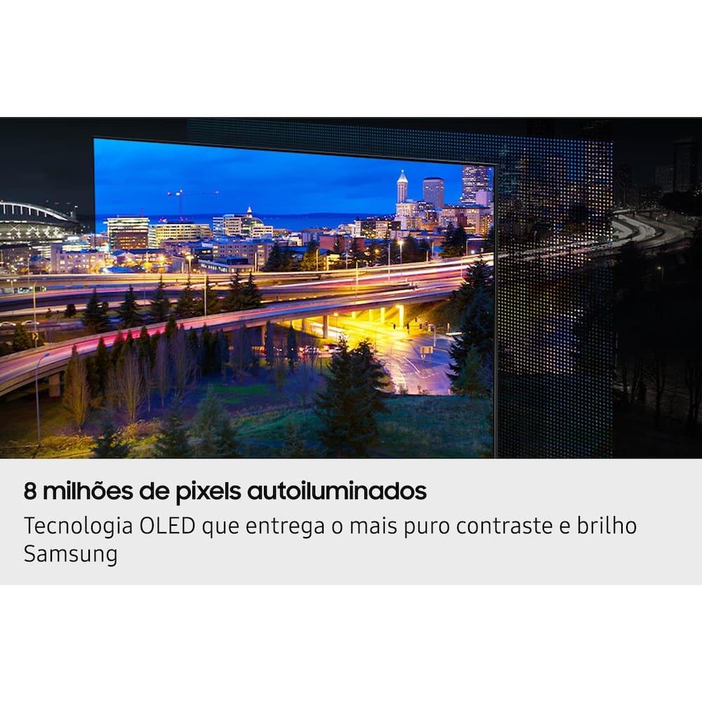Smart TV 55” 4K Samsung OLED QN55S85FAGXZD Vision AI 120Hz Dolby Atmos Processador NQ4 AI Gen2 Preto Grafite - 3