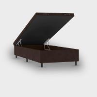 Cama Box Solteiro Portobel Noah 65x88x188cm Colchão Ortopédico Molas Ensacadas Box Baú Antiácaro - 5