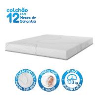 Colchão Queen Size Bartira Volare 17x158x198cm D33 Espuma Malha Branco
